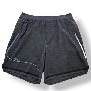 Lululemon All Terrain Short 7” Size M Reflective Shredded Graphite Grey Multi